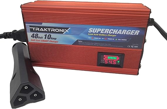 Supercharger EZGO RXV & TXT Battery Charger for 48 Volt Golf Carts