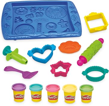 Play-Doh Kitchen Creations Cookie Creations Playset, Kids Arts & Crafts Set, Preschool Play Food Toys, Easter Gifts for Girls & Boys, Ages 3+