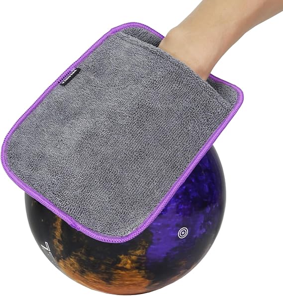 Wearable Bowling Ball Shammy Pad, Dual-Sided Bowling Ball Towel Glove