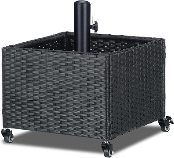 SUNNYPARK Umbrella Base with Wheels and Fillable Planter 2 in 1