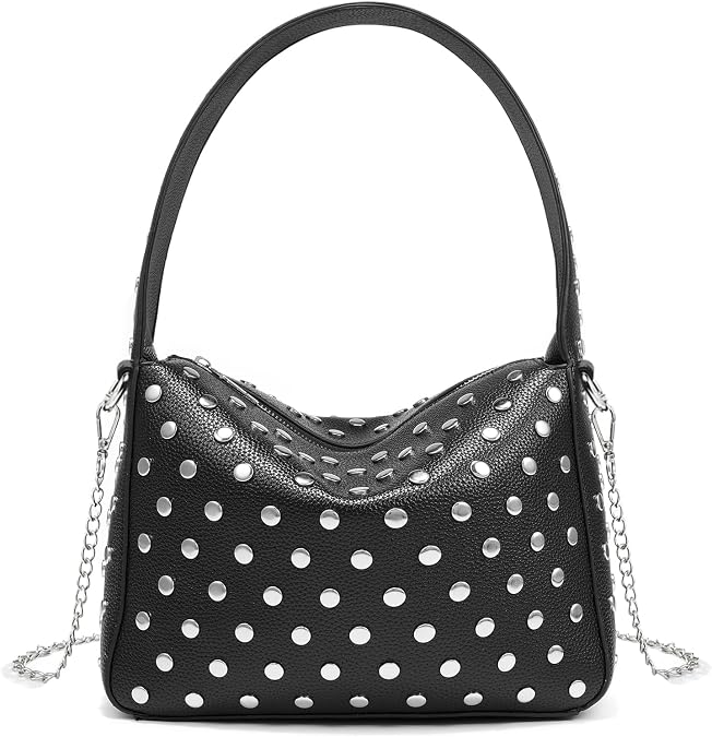 Hobo Purses for Women Trendy Vegan Leather Shoulder Bags Tote Handbag Cherry Purse Retro Small Crossbody Bag