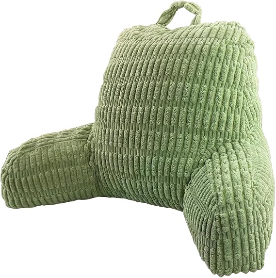 Reading Pillows for Sitting in Bed Adult, Back Rest Pillow for Sitting Up in Bed and Couch, Back Support Chair Pillow Support for Adult Backrest Pillows for Reading (Sage Green)