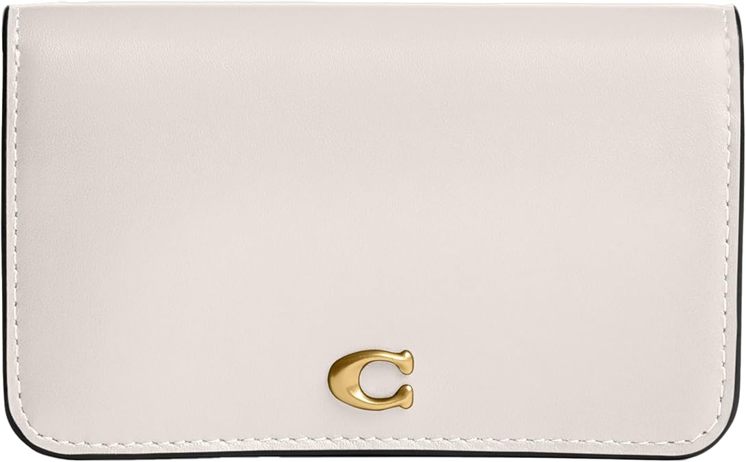 Coach Billfold Slim Card Case Black///White