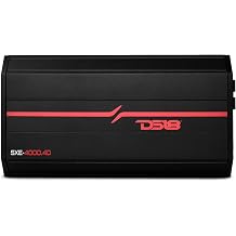 DS18 SXE-4000.4D/BK Car Amplifier Stereo, Full Range Class D, 4-Channel, 275 x 4 RMS @ 4 OHM 4000 Watt - Powerful and Compact Amplifier for Speakers in Car Audio System
