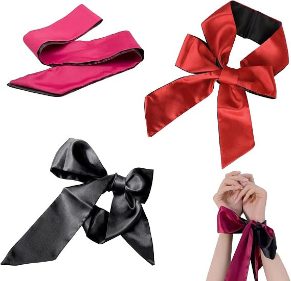 3 PCS Blindfold for Couples,Blind Folds for Adult Play,Sexy Eye Mask