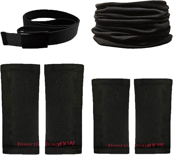 Tick Gaiters - Permethrin Treated, Ticks, Mosquitoes, Flies & More Insect Repellent, Unisex Adult, (Black/Black XW) Complete Package 2