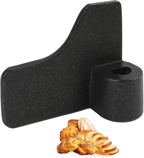 Bread Maker Paddle Compatible with Panasonic, Non-Stick Teflon Coated Kneading Paddle, Mixing Paddles for Breadmaker Machines, Replacement Paddle with Aluminum Alloy Black Design