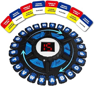 Board Game for Adults Kids, Family Word Game with 15 Seconds Display Timer and 36 Category Card