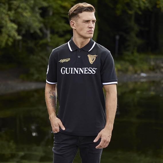 Guinness Black 59 Polo Shirt (S-XX Large) (Medium)