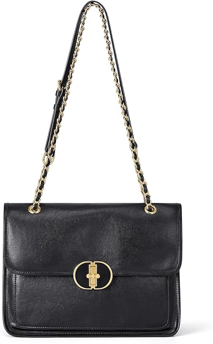 Cnoles Crossbody Bags for Women Fashion Leather Shoulder Bag with Chain Strap Trendy Clutch Satchel bag Ladies Purse