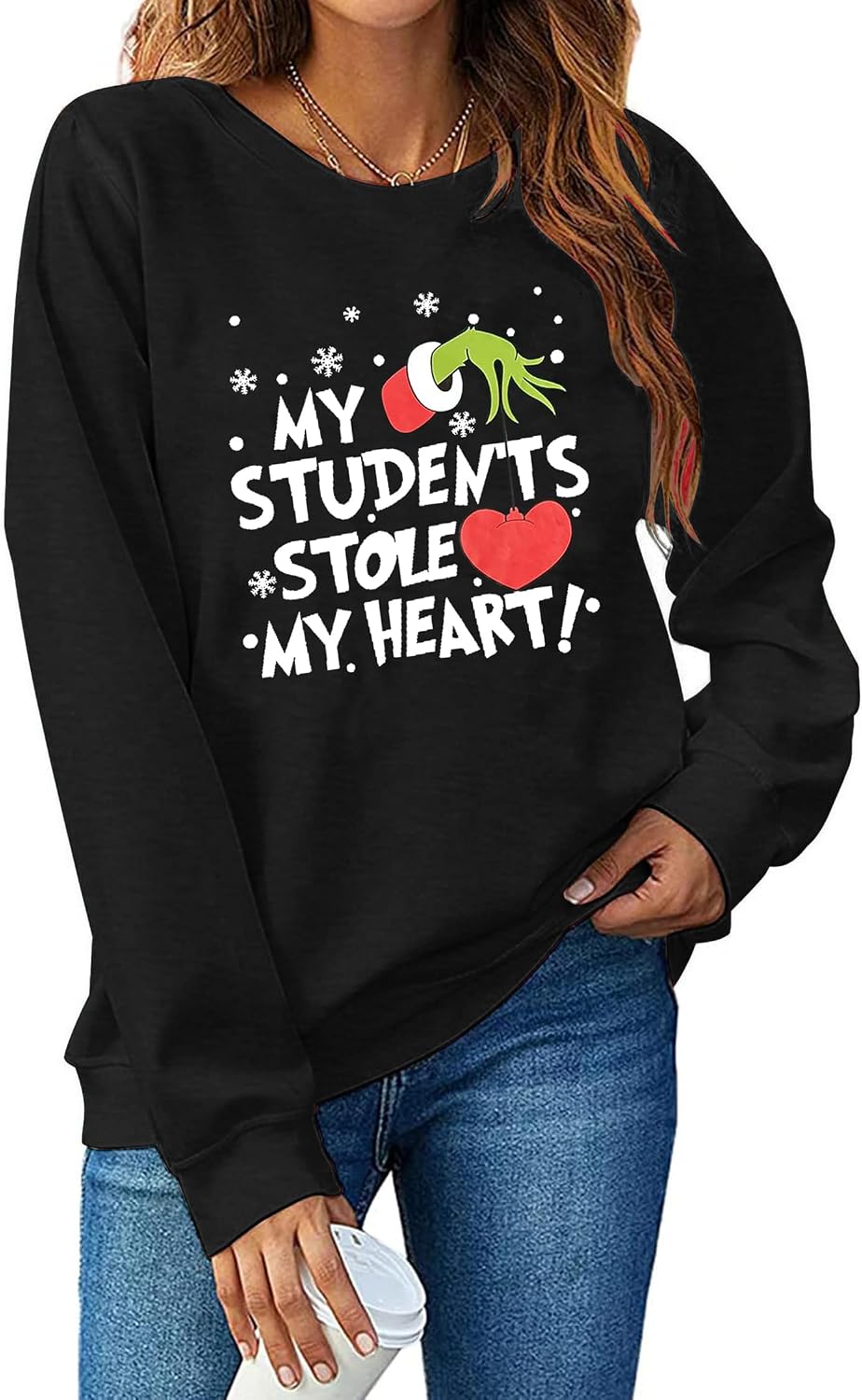 Christmas Sweatshirts Women Colorful Christmas Tree Graphic Shirt Xmas Holiday Party Long Sleeve Pullover Blouse