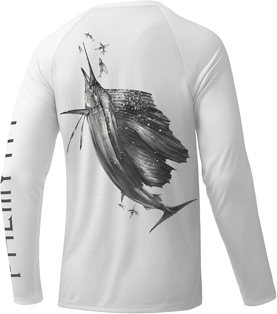 Palmyth Fishing Shirts for Men Long Sleeve UPF 50+ T Shirt Sun Protection Tee UV T-Shirts