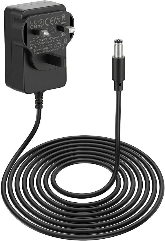 12V 2A Power Adapter for Yamaha Keyboard 1.5M AC DC Power Supply Charger for Yamaha PSR YPG DGX YPT P DD EZ Series Electronic Piano Charging Cord Replacement for Musical Instruments (5.5mm*2.1mm)