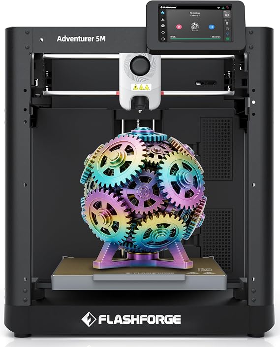 FLASHFORGE Adventurer 5M 3D Printer for Kids & Beginners, 220x220x220mm