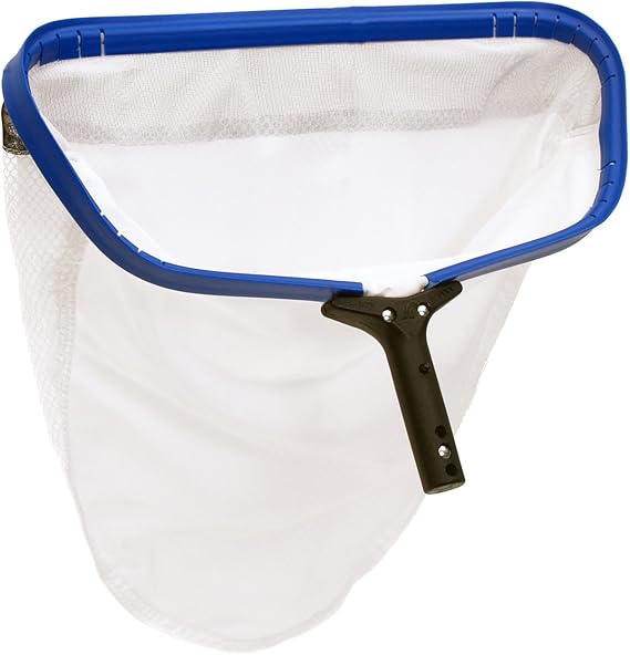 Purity Pool ULSLT Ultra-Lite 18-Inch Lightweight Professional Leaf Rake, Silt Model,Blue/White