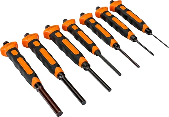 Bahco 3734BMS/7 Soft Grip Pin Punch Set (7 Piece)