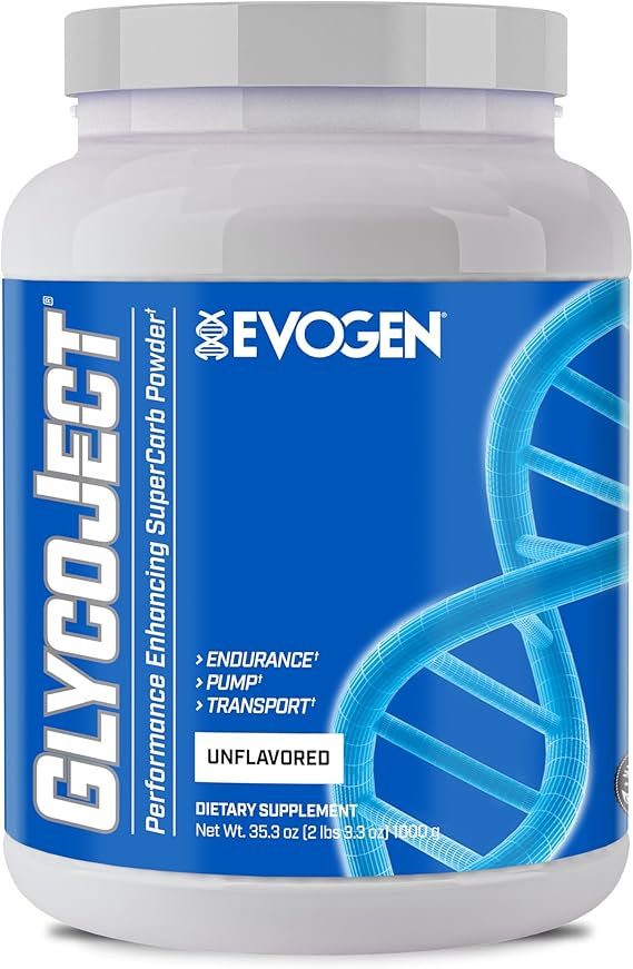 Evogen GlycoJect Karbolyn Super Carb Powder | Unflavored | 37 Servings | Fast-digesting fuel with citrulline malate for rapid glycogen replenishment, endurance, muscle pumps and recovery