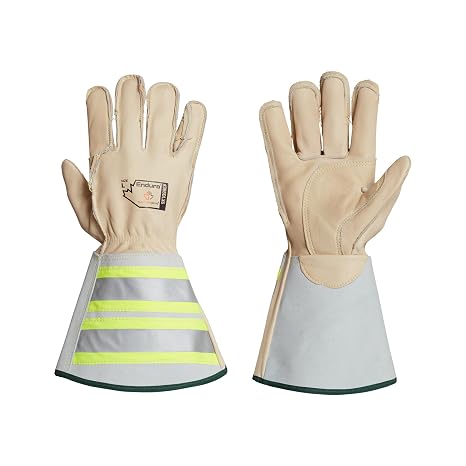 Superior Glove Leather Gloves, Horsehide, Extended Gauntlet, White, XL, 1 PR 365DLX6-XL - 1 Each