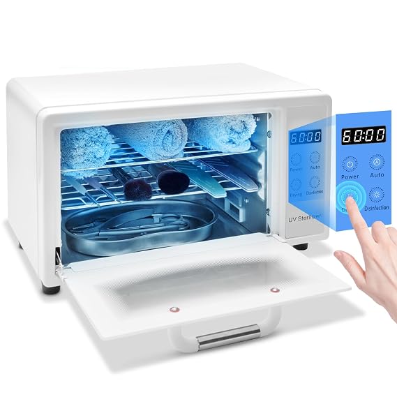 CGBE Nail Tool Sterilizer: 10L Sterilizer for Nail Tools with Timer Setting