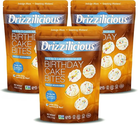Drizzilicious Birthday Cake 3 x 113g