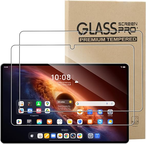 KUSINHOKA [2 Pack] Screen Protector for HONOR MagicPad4/HONOR MagicPad 4,Ultra Resistant,Anti Fingerprints,HD Clear,No Bubbles,9H Hardness Protector Film Tempered Glass Film,Transparent