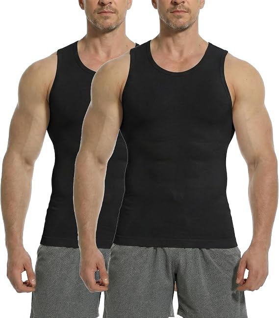 Compression Shirt Men, Slimming Tank Top, Gynecomastia Undershirts, Tummy Control Shapewear, Mens Body Shaper Vest