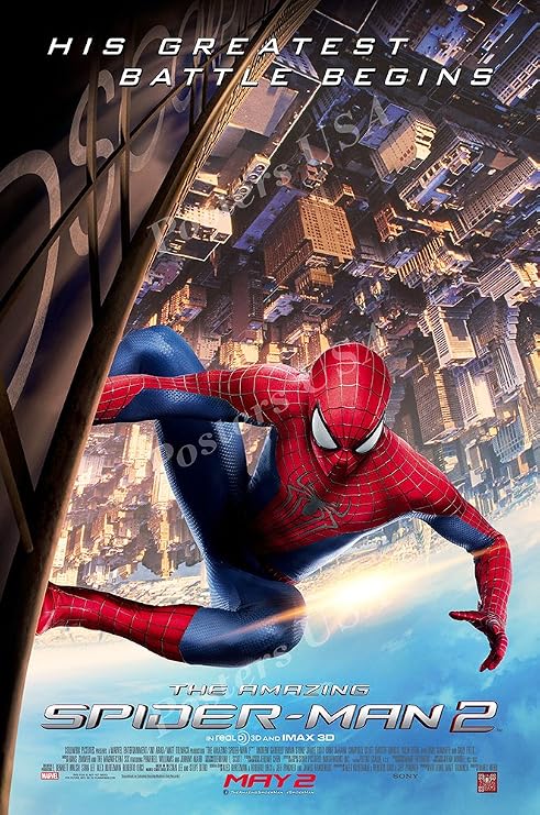 Marvel Amazing Spiderman 2 Movie Poster Glossy Finish Made in USA - FIL300 (24" x 36" (61cm x 91.5cm))