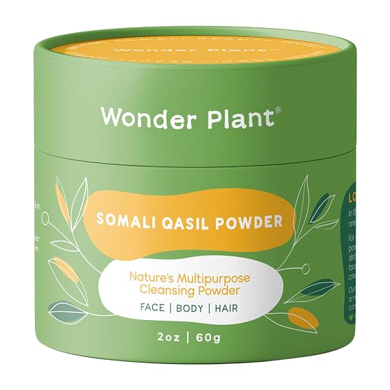 2oz (60g) | Somali Qasil Powder | Face, Body, Hair | Nature's Multipurpose Cleansing Powder