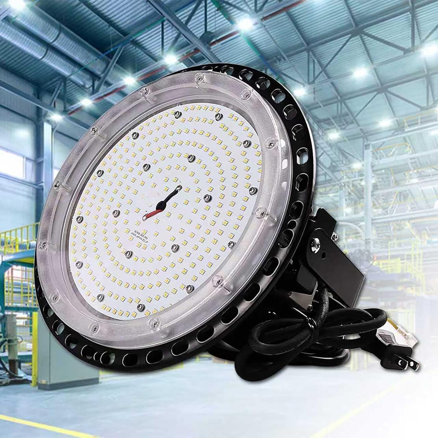 Ultra Bright UFO Type LED Floodlight 200W 32000LM for High Ceilings, LED Lighting, Work Light, 1500W Ballastless, Mercury Lamp Equivalent, High Ceiling Fixture, Floodlight, Construction Lighting