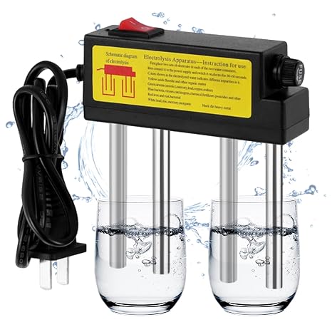Water Electrolyzer Quick Water Quality Tester Electrolysis Iron Bars TDS Tester Electrolyzer Quick Water Quality Testing Ideal Water Test Meter for All Kinds Water