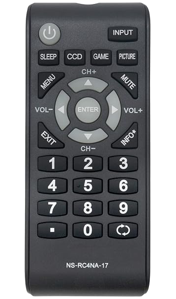 New Remote NS-RC4NA-17 NSRC4NA17 Replacement fit for Insignia LCD TV