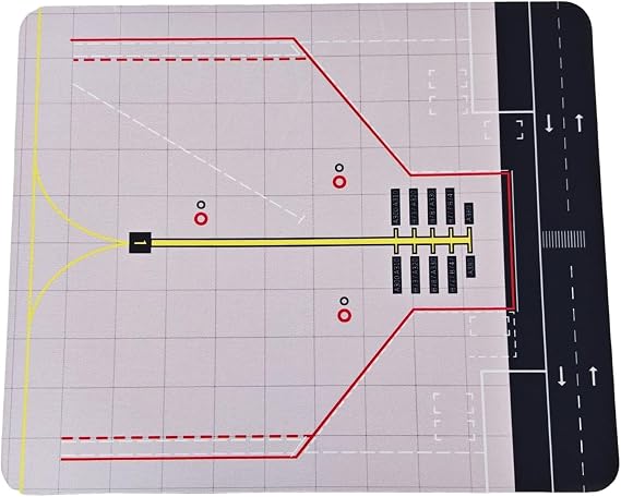 Parking Apron Model Mat Decoration Multifunctional 1/200 Display Scale Airplane Model Parking Apron for Diorama Hobby Models