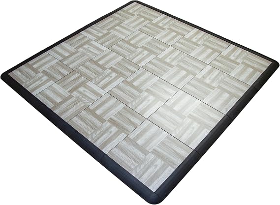 Portable Dance Floor, Interlocking Dance Floor Tiles, Lightweight Plastic Modular Kit