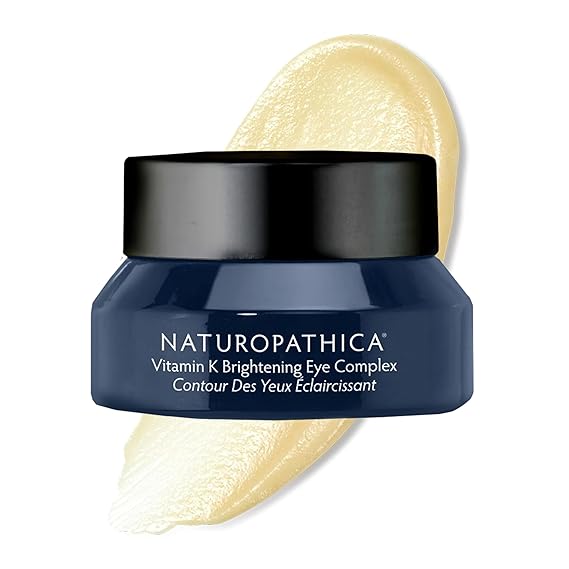 Naturopathica Vitamin K Brightening Eye Complex, 0.5 fl oz | Daily under-eye cream with Vitamin K to target dark circles, reduce puffiness, firm tired eyes for a revitalized look.