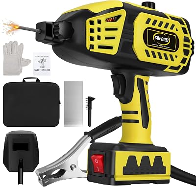 180A Handheld ARC Welding Machine, 110V Portable Welding Gun Variable Current Adjustment with IGBT Inverter Hot Start & Anti-Stick,Soldadoras Portatiles Para for 332-18 Welding Rod