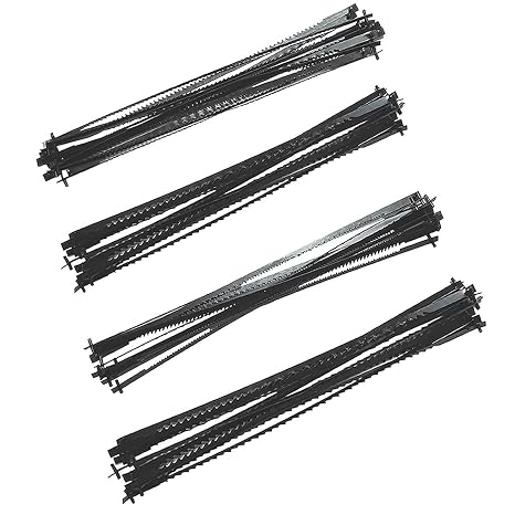 5 Inch Scroll Saw Blade Pin End,Replacement for Wen 3921, Craftsman, Dremel, Delta, Penn State, Ryobi and All 15in.and 16in.Scroll Saw - (10/15/18/24 TPI - 48 Pack)