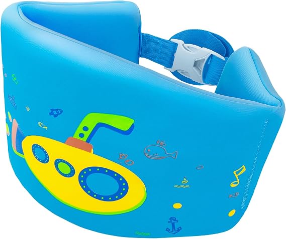 Swim Belt Swim Floating Belt with Adjustable Flotation EVA Foam Training Equipment Swimming Training Buoyancy Belts for Swimming Safety(Submarine,Blue)