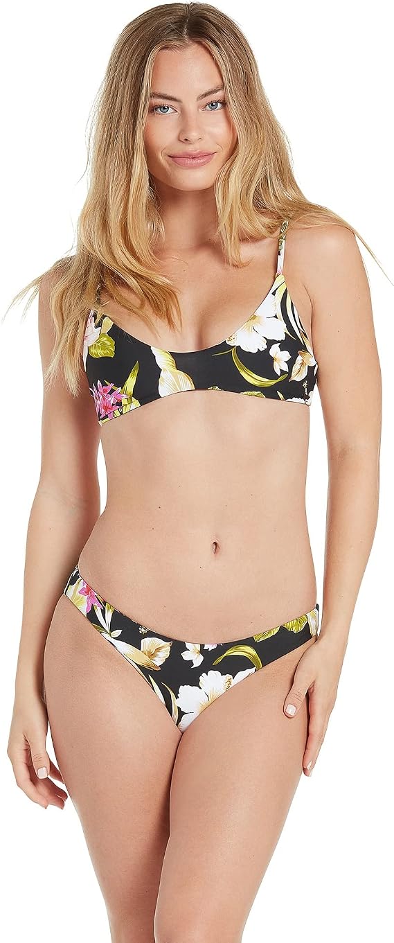 Volcom Women's Shore Can Hipster Bikini Bottom Black