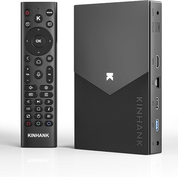 Kinhank 8K Android TV Box - 4K BD Media Player Compatible with Dolby Atoms