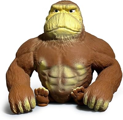 Squishy Monkey Anime Figurine Latex Monkey Gorilla Toy Kids Jungle Animal Figurine, Adults Squishy Gorilla Stress Toy