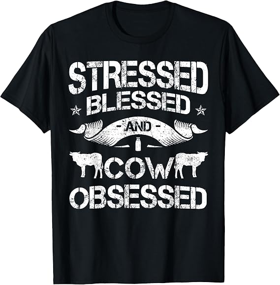 Cow Pattern Cattle Ranch Holstein Friesian Livestock Angus T-Shirt