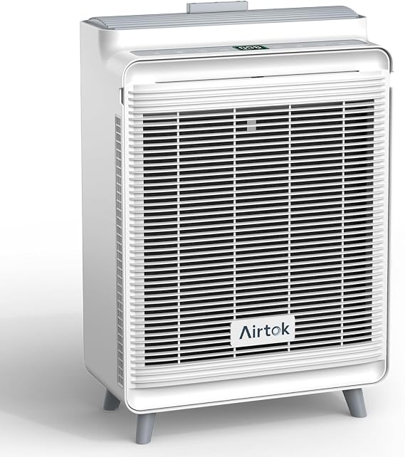 AIRTOK Air Purifier for Home Large Room | Up to 2240 Ft2 in 1 Hr, HEPA with Washable Pre-Filter, AQI Display, AUTO Mode & Sleep Mode, For Pets, Dust, Pollen (AP2801)