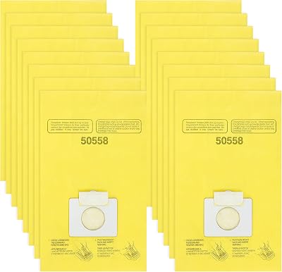 16 Pack 5055 Vacuum Bags Replacement Fit for Kenmore Canister Type CQ 50555 50558 50557 and Type C-5 C-18