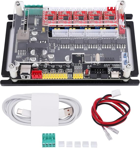 CNC Engraver 32bit 4 Axis Controller Board High Efficiency Stable Connection Optimal Performance PCB Material