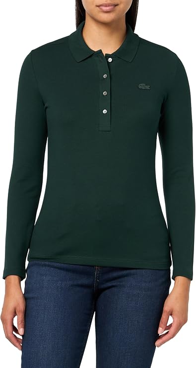 Lacoste Women's Slim Fit L.12.d Stretch Mini Pique Polo Shirt