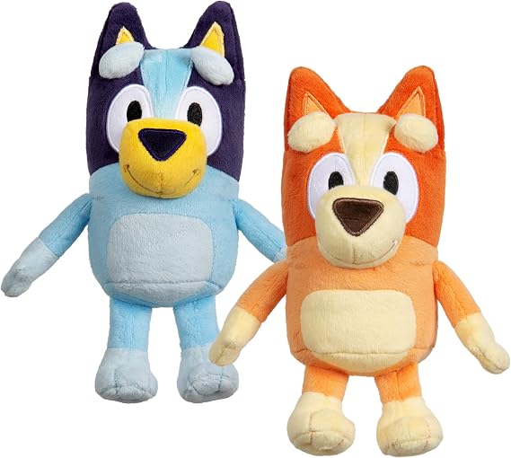 Bluey & Bingo Pack of 2 20 cm Plush Official Collectible Character Cuddly Toy
