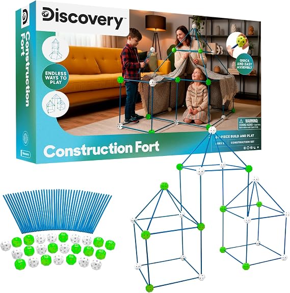 Discovery Fort Building Kit, 69 Pieces, Ages 5+
