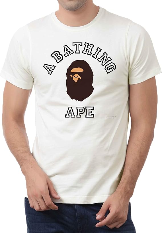 bape A Bathing ape Logo for X-Large White Men T Shirt