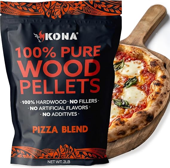 Kona Pizza Oven Wood Pellets, Apple & Oak Blend, 2 lb, for Ninja Woodfire