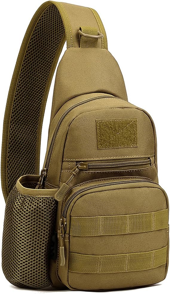 Tactical Sling Chest Pack Military Crossbody Bag MOLLE Shoulder Daypack